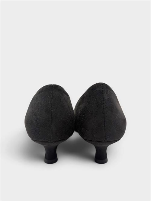 Décolleté nera in suede con tacco basso IL LACCIO | 894M151CAMOSCIONERO